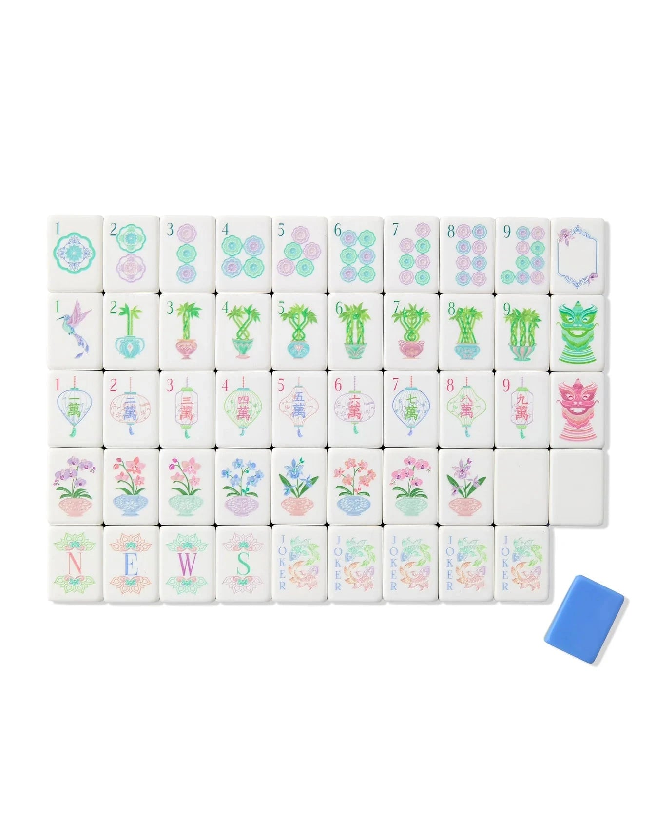 Moonlight Mahjong Tiles Home Decor - Games Oh My Mahjong 