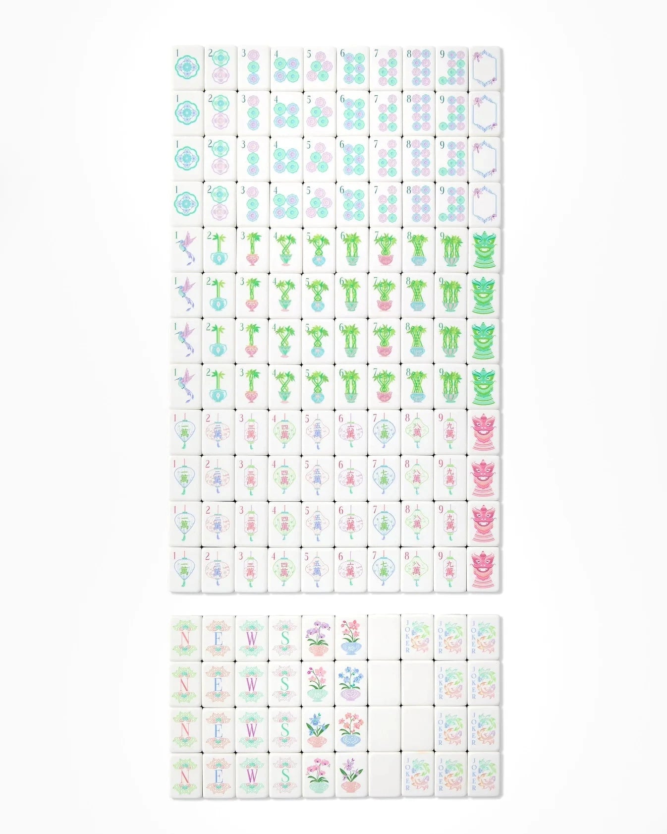 Moonlight Mahjong Tiles Home Decor - Games Oh My Mahjong 