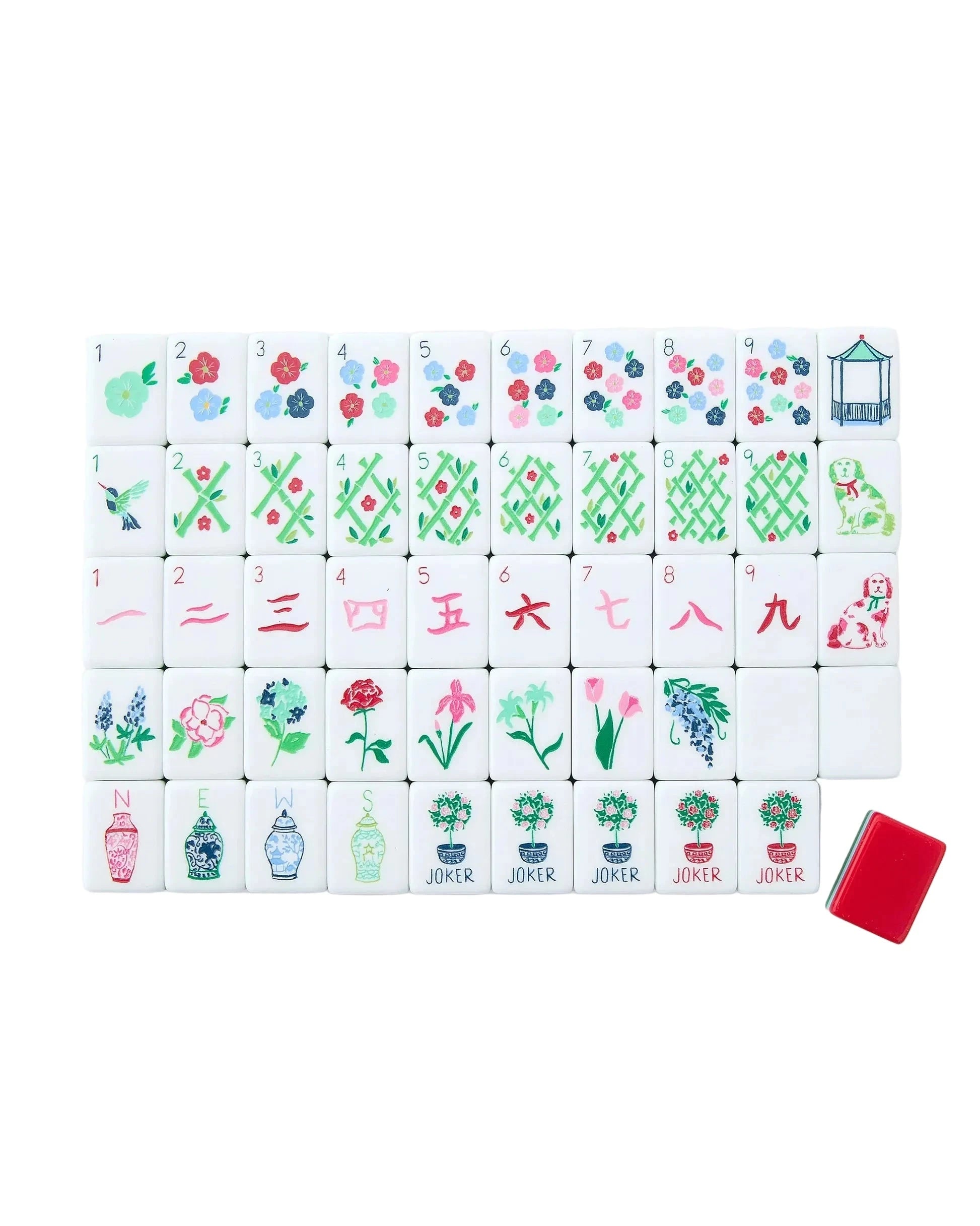 Nantucket Mahjong Tiles Home Decor - Games Oh My Mahjong 