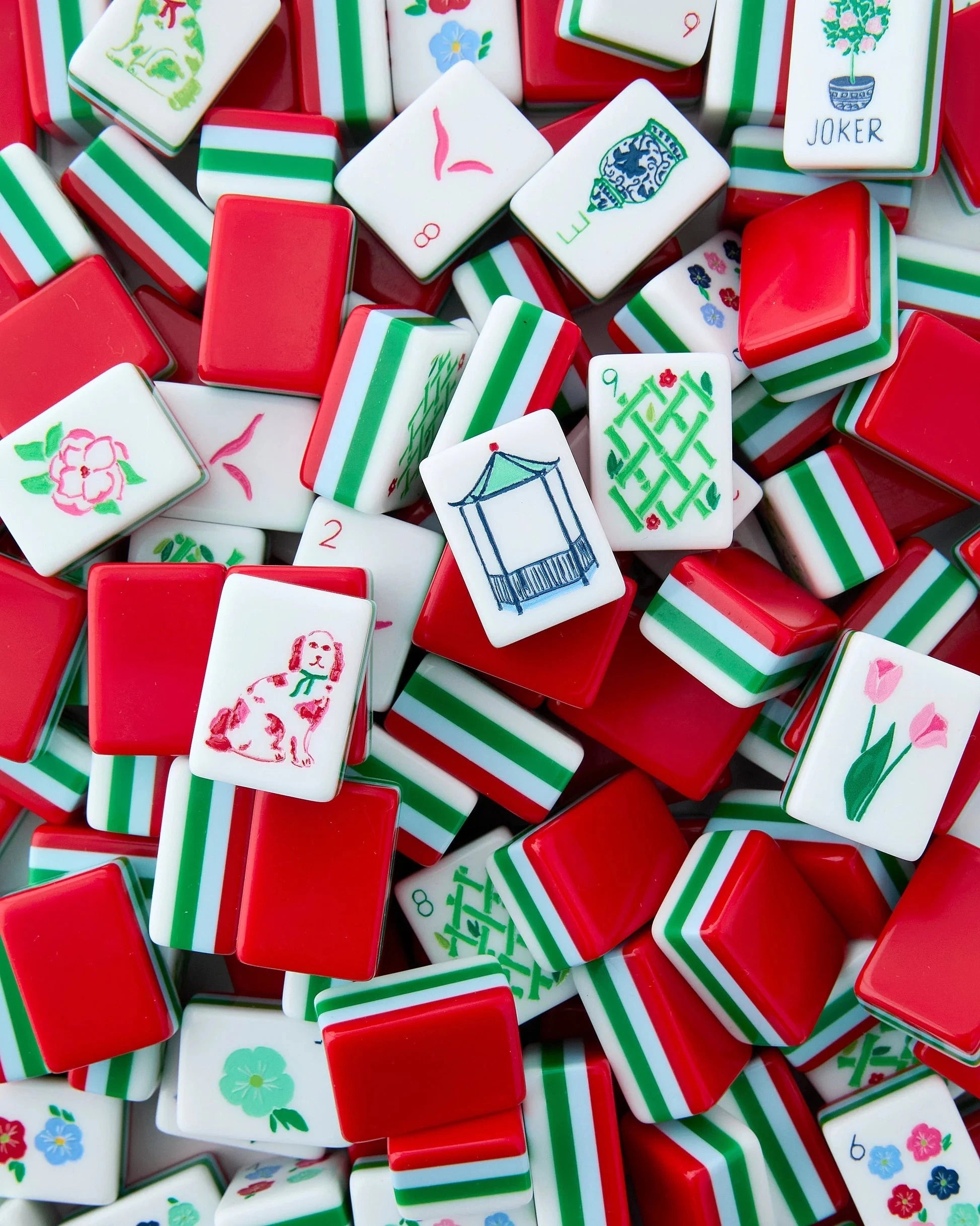 Nantucket Mahjong Tiles Home Decor - Games Oh My Mahjong 