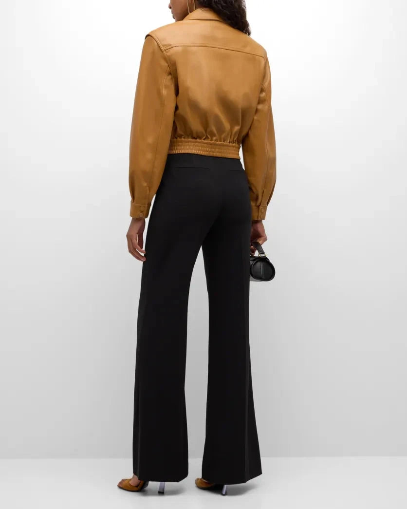 Kyra Wide Leg Pant Black trous Simkhai 
