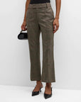 Check Ankle Trouser Brown Multi Pants - Trousers Frame 