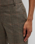 Check Ankle Trouser Brown Multi Pants - Trousers Frame 