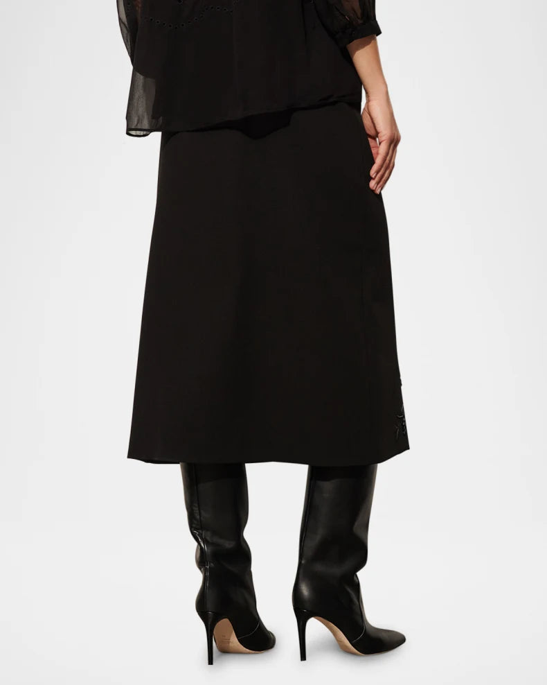 Ophelia Skirt Onyx Black Skirts - Midi Figue 