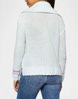 Powder Posh Barely Blue Sweater - Crewneck Lisa Todd 