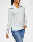 Powder Posh Barely Blue Sweater - Crewneck Lisa Todd 