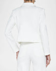 Wayne Crop Double Breasted Jacket Ivory Jackets - Blazers L'Agence 