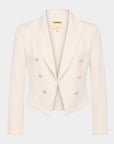 Wayne Crop Double Breasted Jacket Ivory Jackets - Blazers L'Agence 