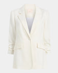 Kylie Linen Suiting Blazer Ivory Jackets - Blazers Cinq A Sept 
