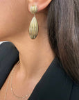 Lucinda Earrings Gold Earrings Jennifer Zeuner 