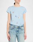 All Over Tammy Butterfly Tee Light Blue