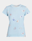 All Over Tammy Butterfly Tee Light Blue