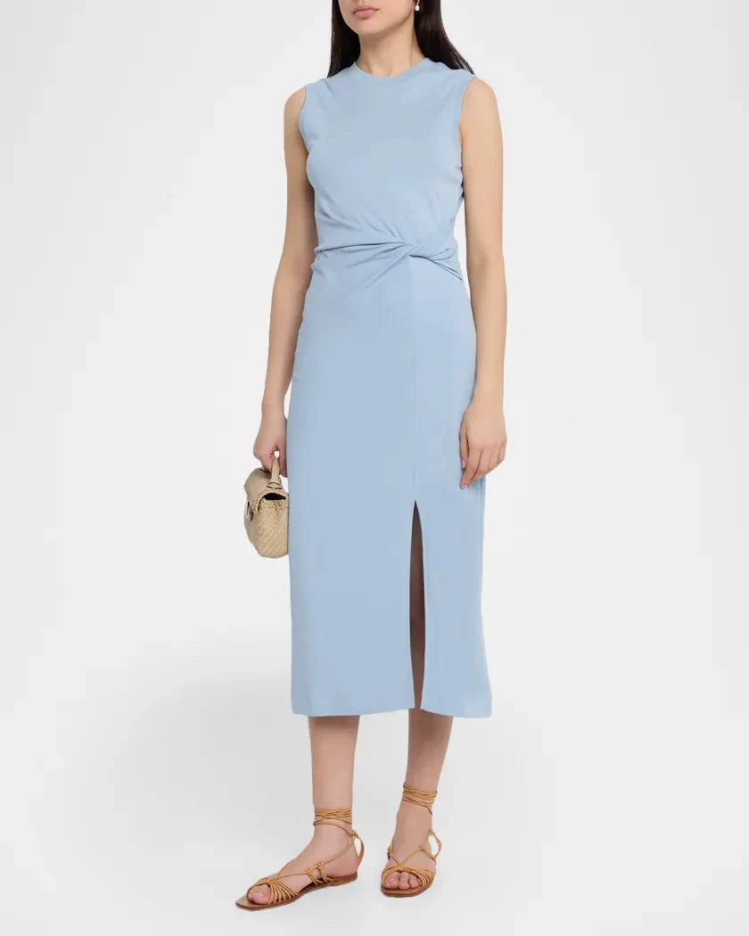 Sleeveless Cody Dress Powder Blue Dresses - Midi Tanya Taylor 