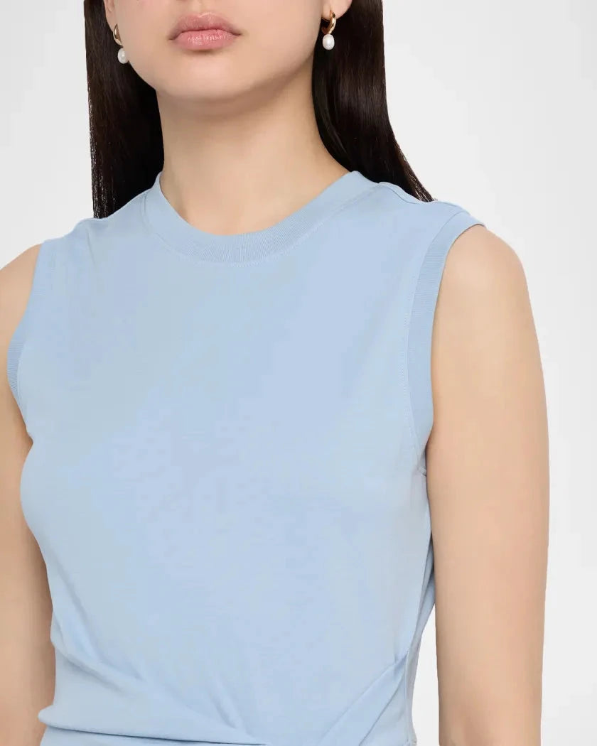 Sleeveless Cody Dress Powder Blue Dresses - Midi Tanya Taylor 