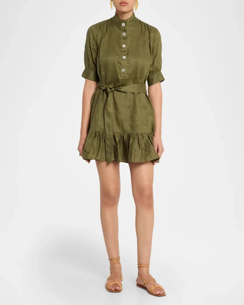 army mini dress Vintage Military Mini Dress: Rockabilly Pin-up Style