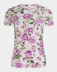 Ressi Fitted Crew Tee Grandfloral Rose Light Purple