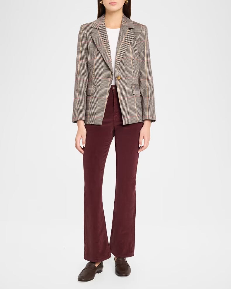 Healy Dickey Jacket Burgundy Multi Jackets - Blazers Veronica Beard 