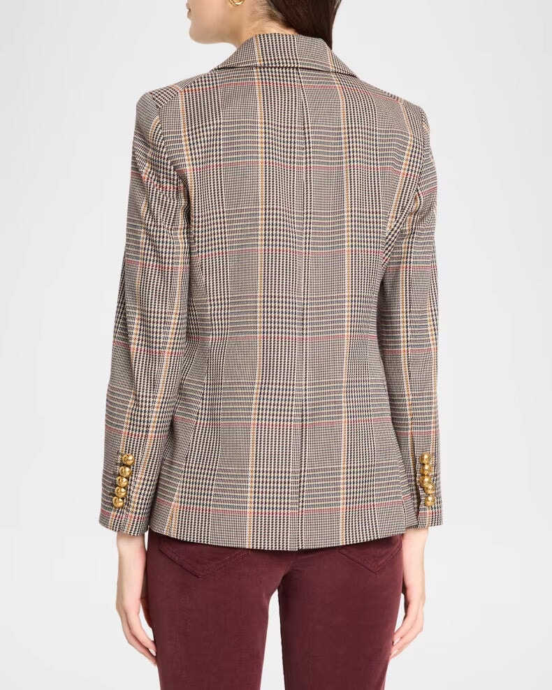 Healy Dickey Jacket Burgundy Multi Jackets - Blazers Veronica Beard 
