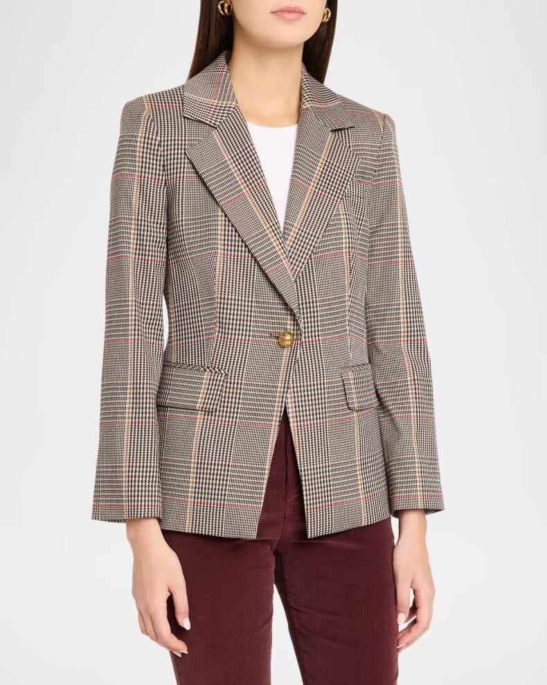 Healy Dickey Jacket Burgundy Multi Jackets - Blazers Veronica Beard 