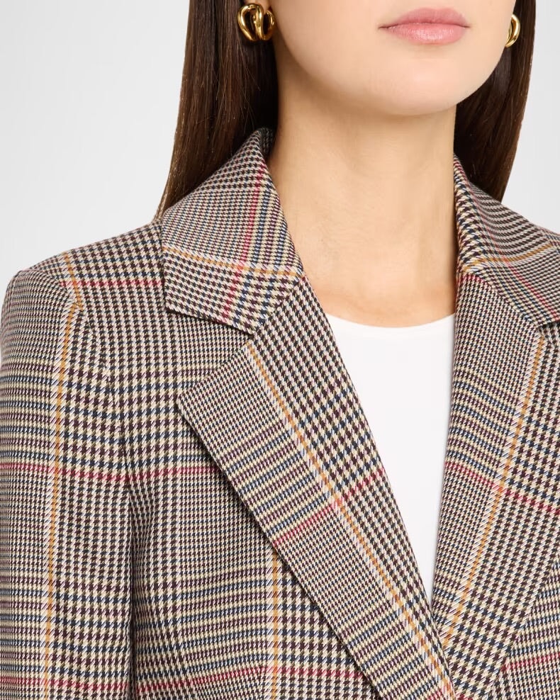 Healy Dickey Jacket Burgundy Multi Jackets - Blazers Veronica Beard 