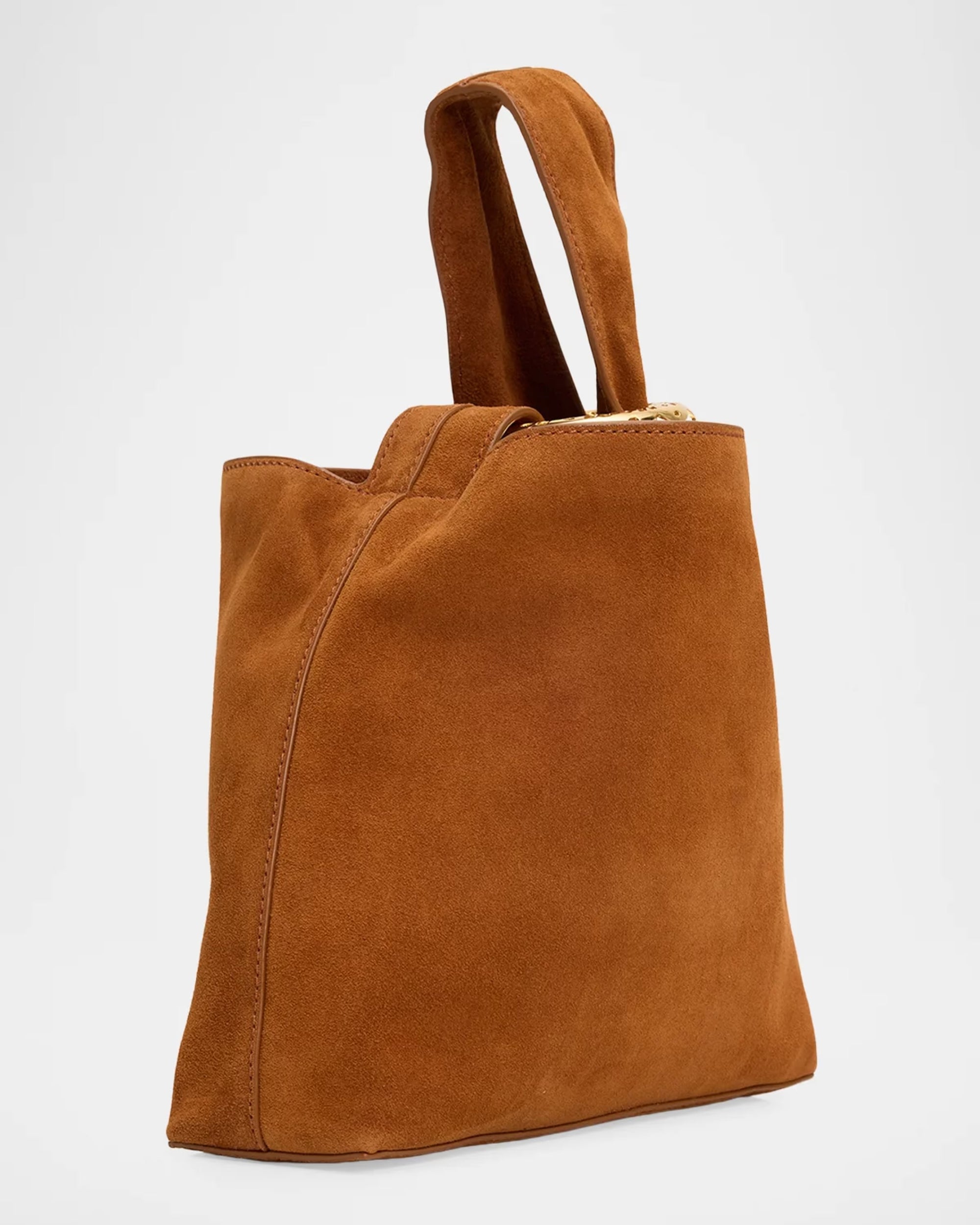 Suede Swing Bag Tobacco Clutch Veronica Beard 