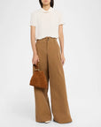 Suede Swing Bag Tobacco Clutch Veronica Beard 