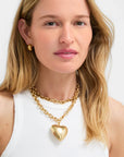 The Puffy Heart Necklace Gold Necklaces Roxanne Assoulin 