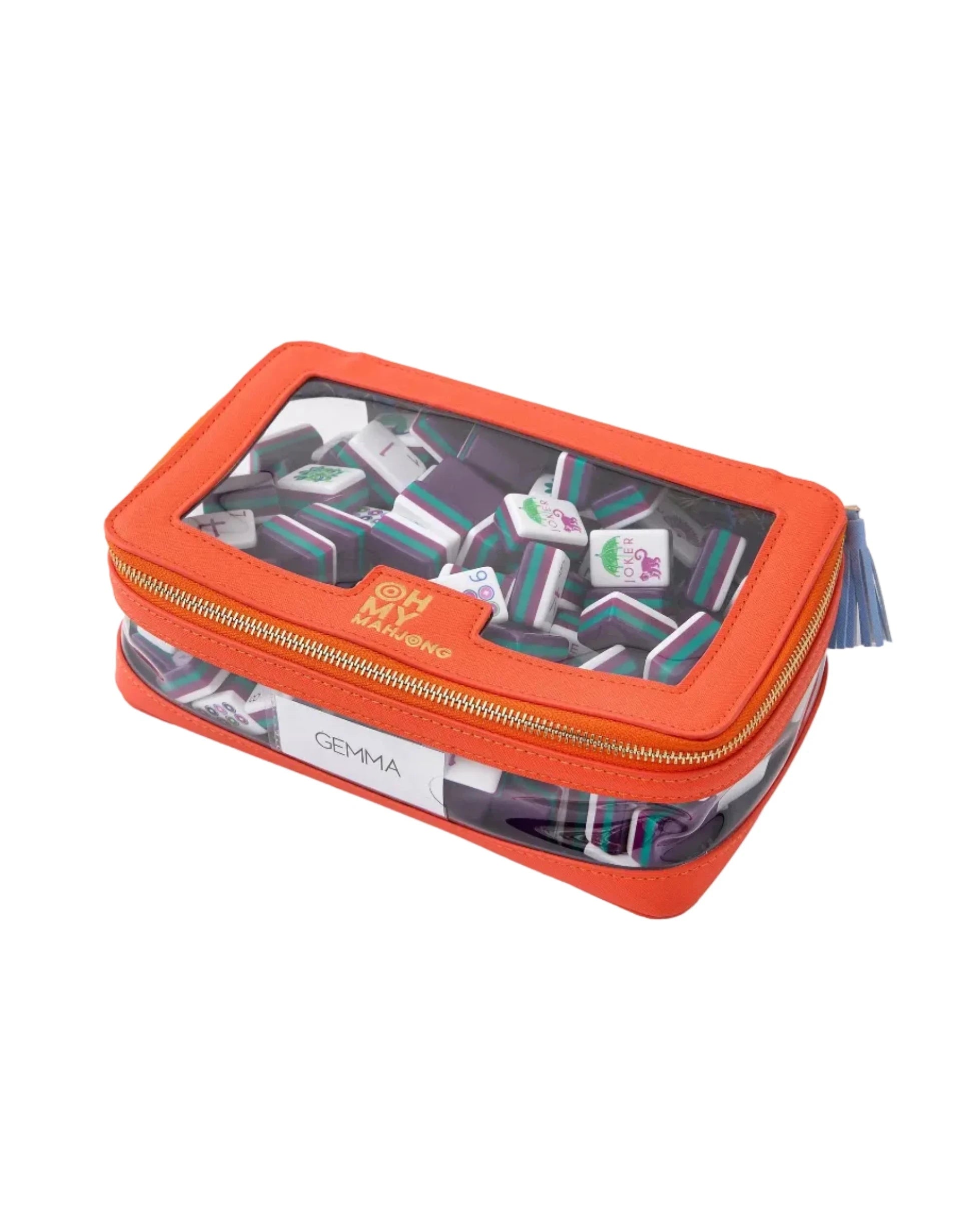 Tile Storage Bag Orange Home Decor - Games Oh My Mahjong 