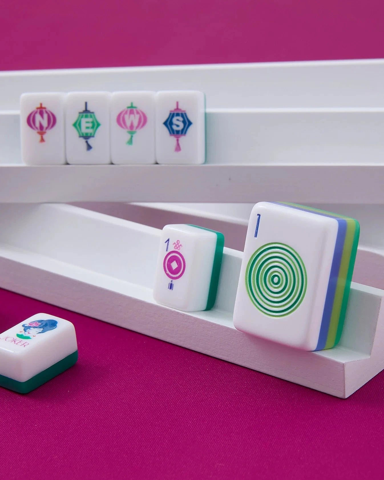 Mahjong Travel Set Palm Beach Home Decor - Games Oh My Mahjong 