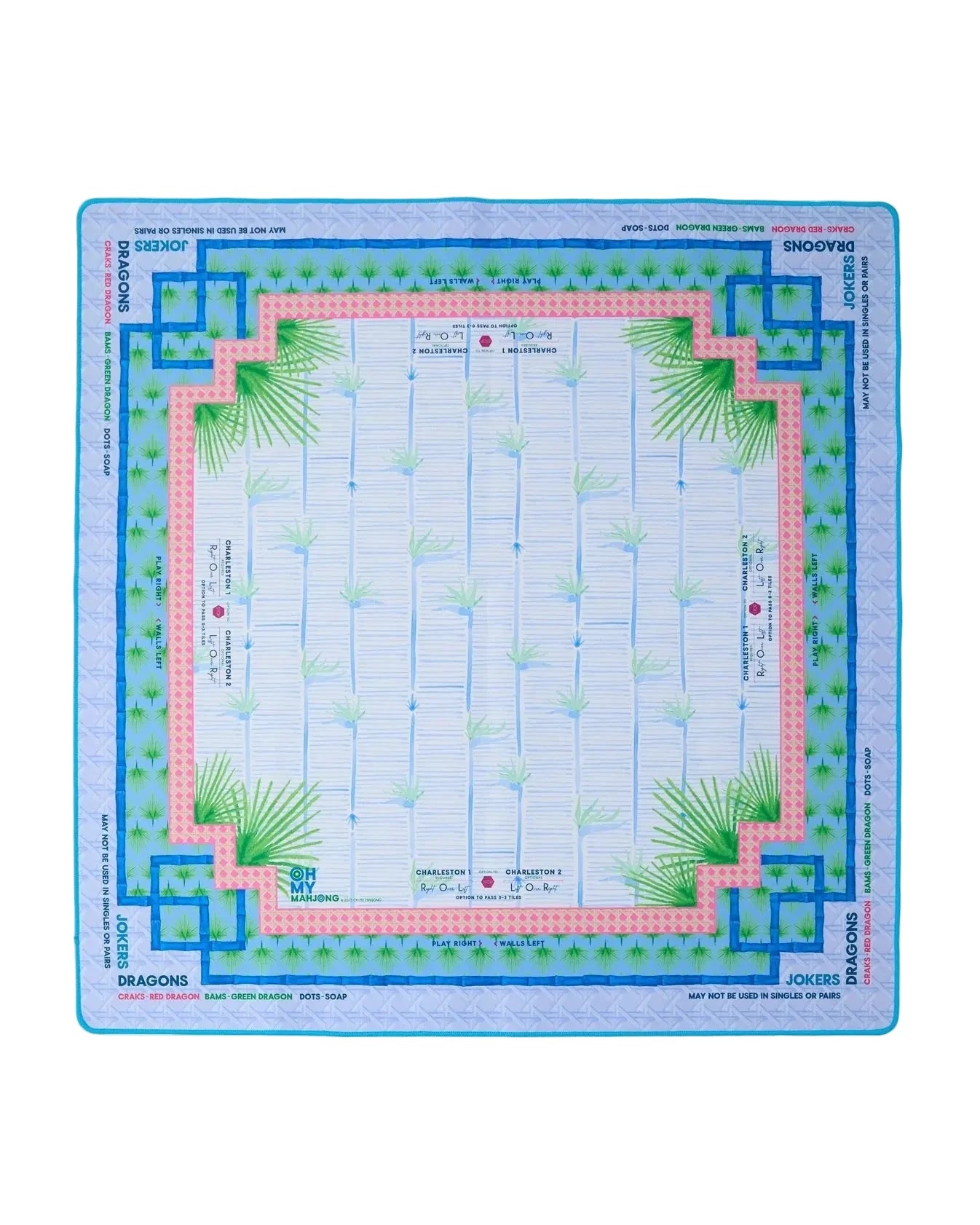 Palm Paradise Mat Home Decor - Games Oh My Mahjong 