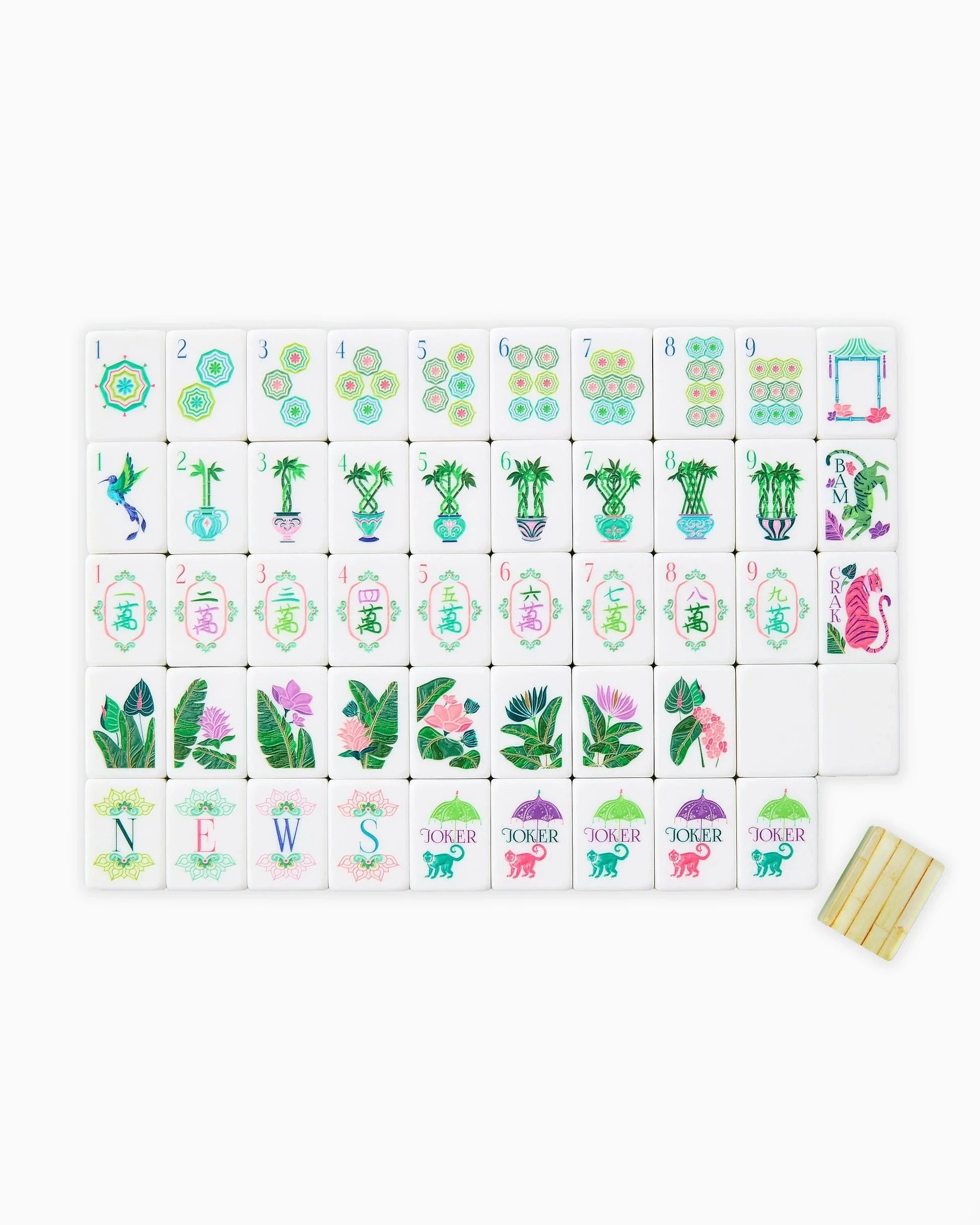 Palm Royale Mahjong Tiles Home Decor - Games Oh My Mahjong 