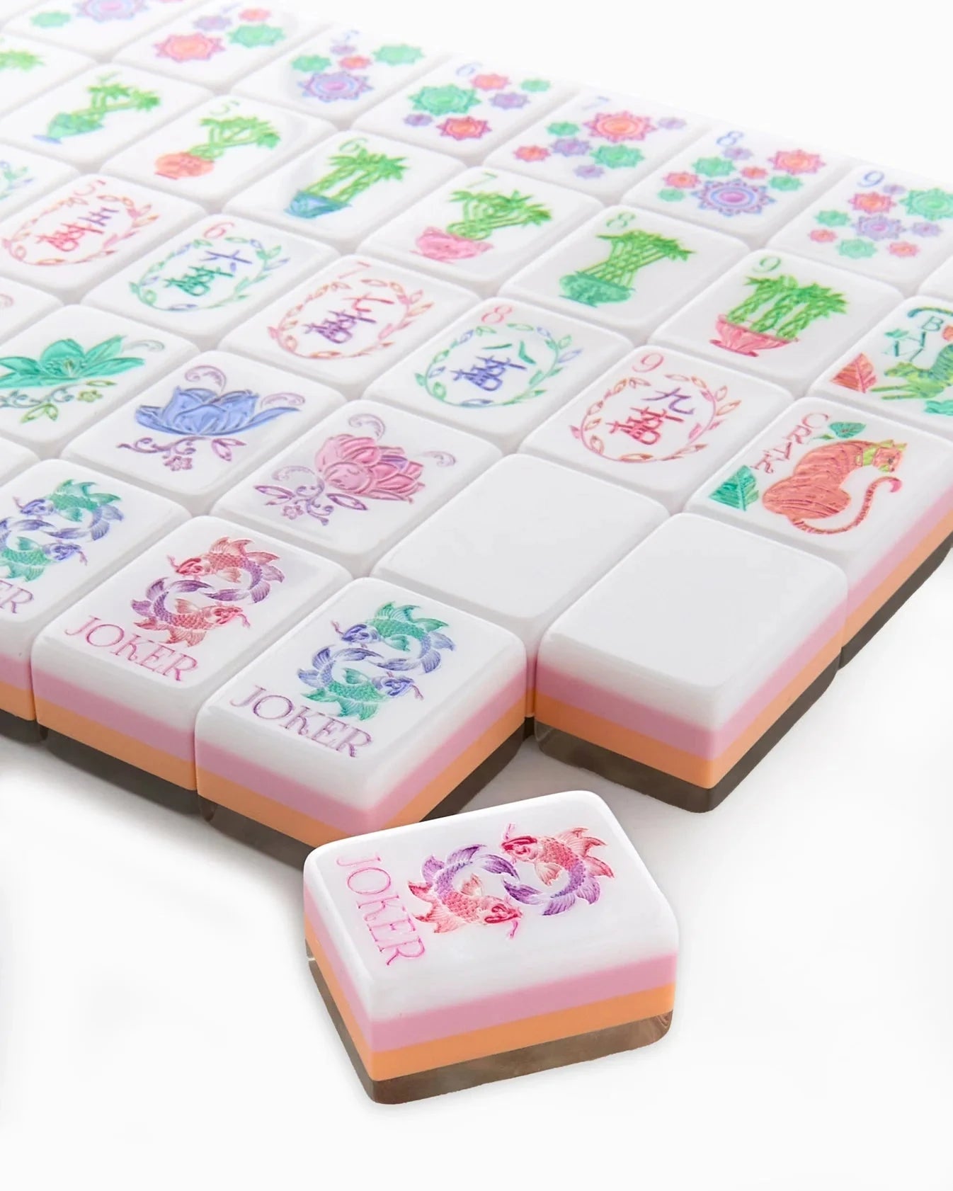 Pearlescent Mahjong Tiles Home Decor - Games Oh My Mahjong 