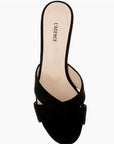 Aveline Suede Black Shoes - Sandals - Heeled Sandals L'Agence Shoes 