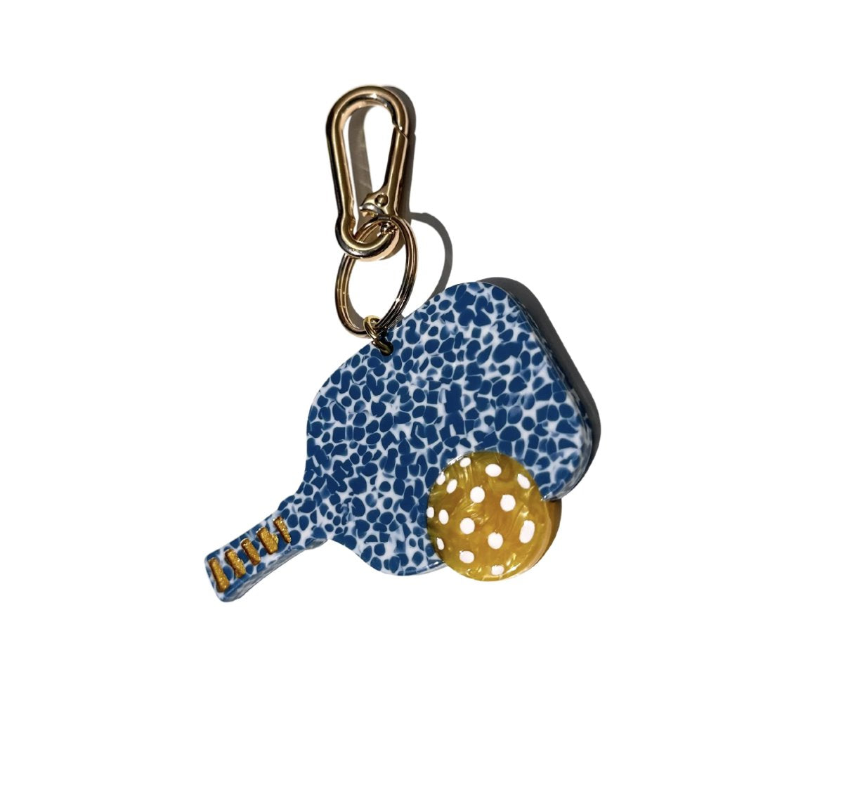 Hand-Painted Pickleball Bag Charm & Keychain Bag Charms Solar Eclipse 