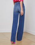 Scottie Wide Leg Hasting Denim - Flare & Wide Leg L'Agence 