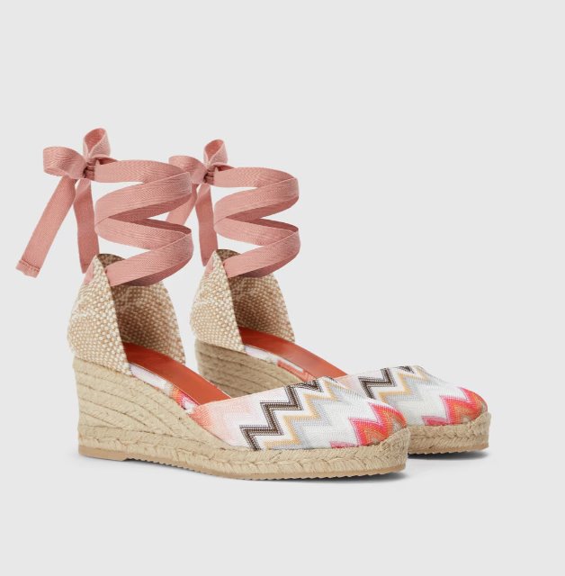 Eva 60 Wave Pink Wedges - Wedge Missoni 