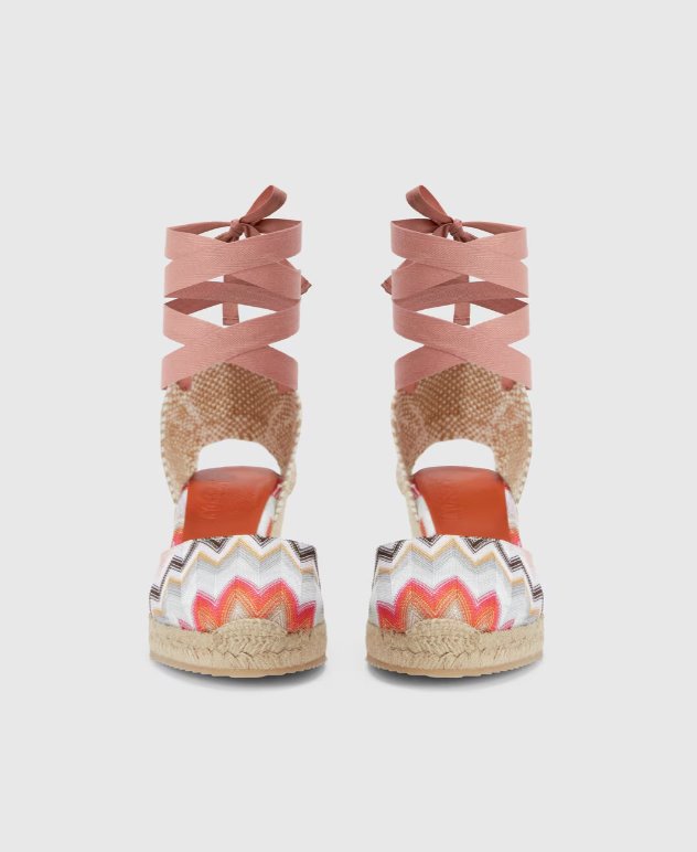 Eva 60 Wave Pink Wedges - Wedge Missoni 