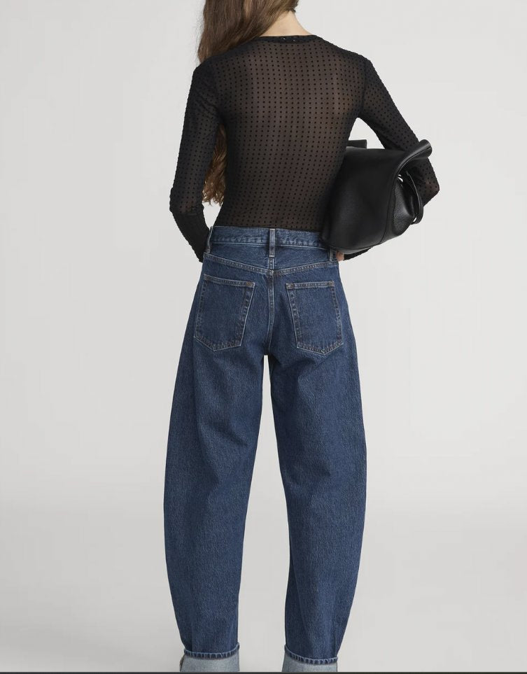 The Mesh Polka Dot Top Tops - Blouses Frame 