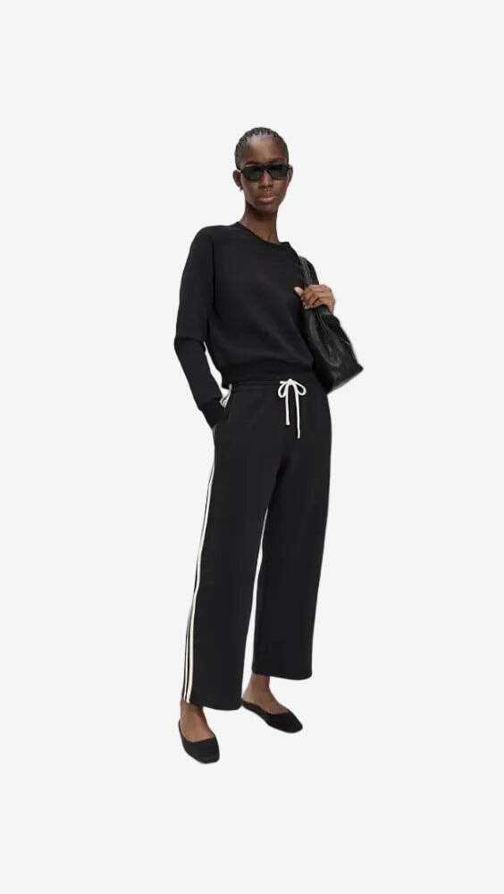 Claud Travel Track Pant True Black Pants - Sweatpants perfectwhitetee 