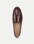 Prilla Leather Loafer Burgundy Flats - Loafer Veronica Beard - Shoes 