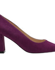 Zala Pump Suede Dark Purple Shoes - Pumps - High Marc Fisher 