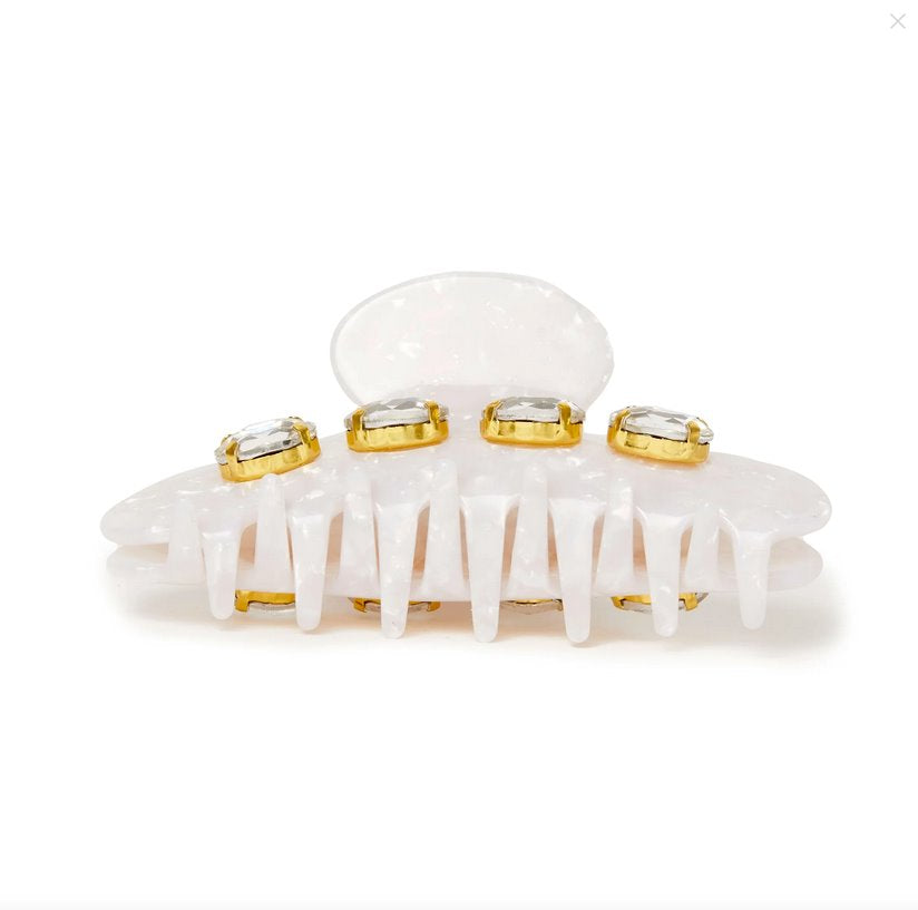 Large Crystal Claw Clip Mother Of Pearl Accessories - Beauty & Hair Lele Sadoughi 