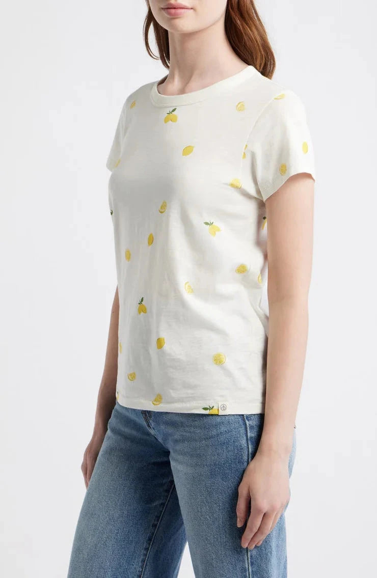All Over Baby Lemon Tee Bone Tops - Tees rag & bone 