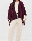 Ingrid Poncho Burgundy Outerwear - Cape rag & bone 