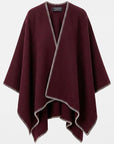 Ingrid Poncho Burgundy Outerwear - Cape rag & bone 