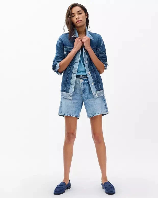Miramar Oversized Combo Trucker Jacket Dark Indigo Jackets rag & bone 