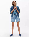 Miramar Oversized Combo Trucker Jacket Dark Indigo Jackets rag & bone 