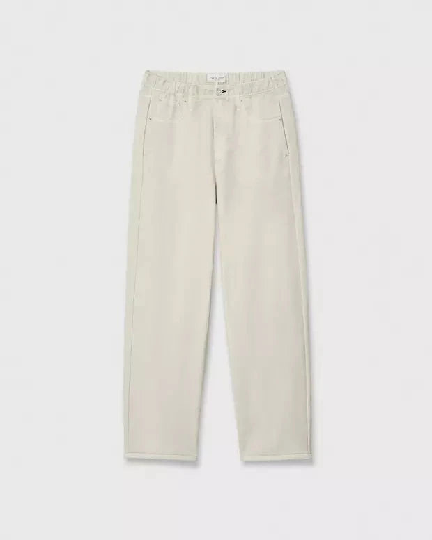 Miramar Ankle Wide Pull On Ecru Denim - Cropped &amp; Ankle rag &amp; bone 