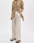 Miramar Ankle Wide Pull On Ecru Denim - Cropped & Ankle rag & bone 