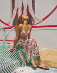 Le Jardin Beach Sarong Wrap Pastel Blush Skirts - Midi Lost Pattern NYC 